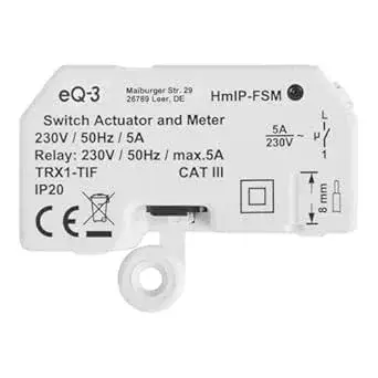 Homematic IP Smart Home Schalt-Mess-Aktor – Unterputz