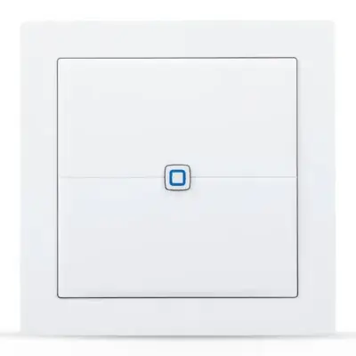 Interrupteur mural plat pour maison connectée Homematic IP – 2 boutons, accessoire universel pour votre système Homematic IP Smart Home.