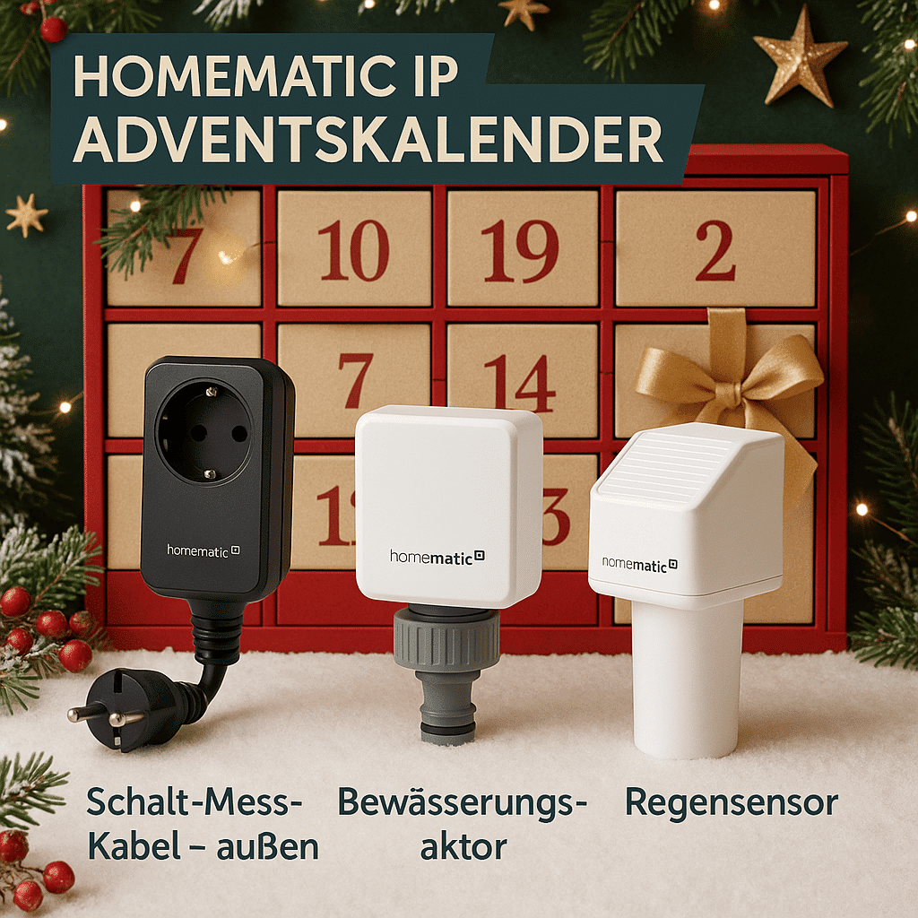 Homematic IP Adventskalender: Smartes Outdoor Set im Wert von ca. 300 €
