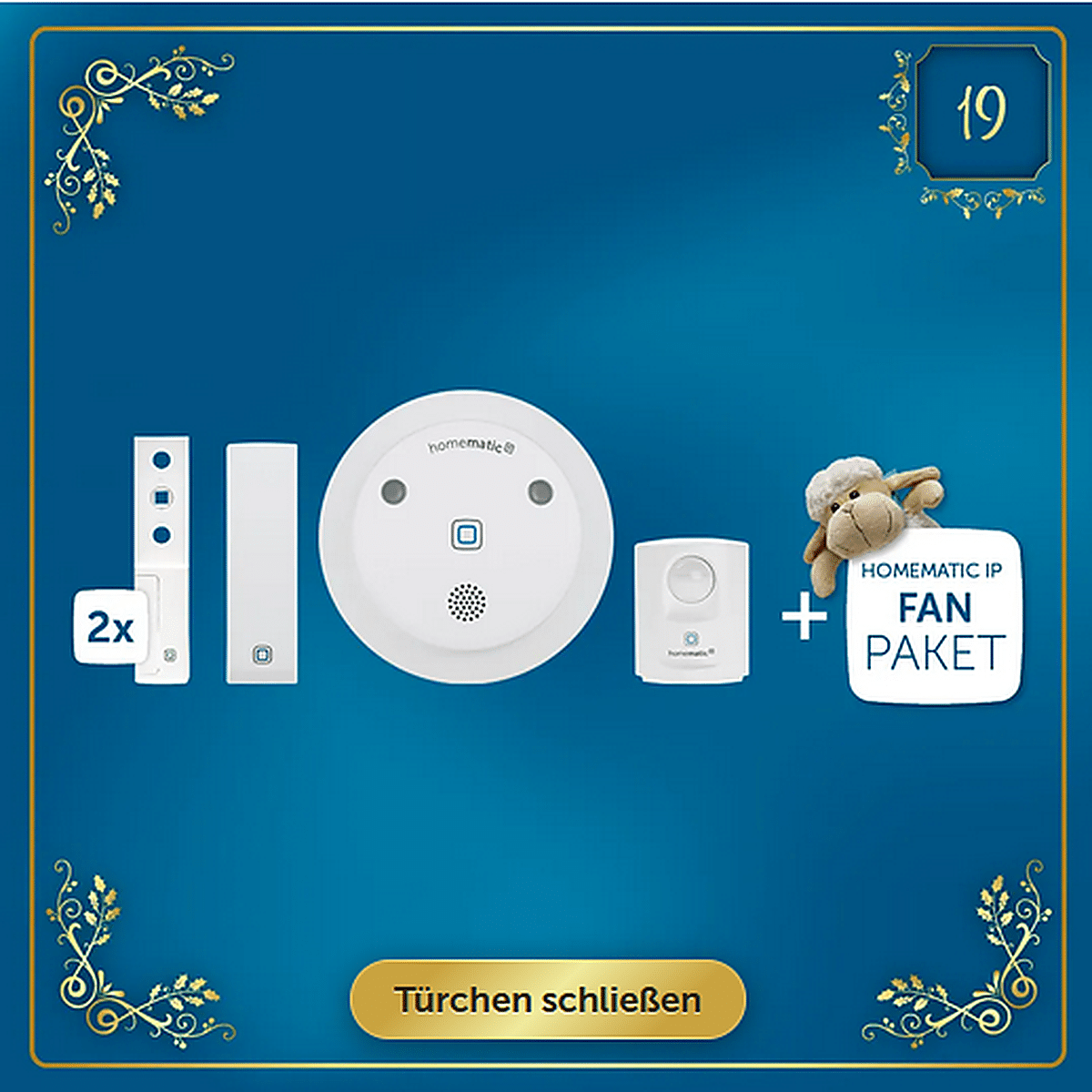 Calendario dell'Avvento Homematic IP 19.12: Set di sicurezza intelligente